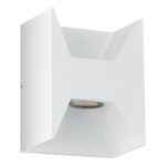 Eglo Wandleuchte Morino Außenbeleuchtung Aluminium Weiß Up & Down 5W 460lm - 830 Warmweiß