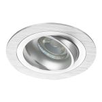 Noxion Einbau Spot Logic MR16 schwenkbar Aluminium | Ausschnitt 80mm - GU10 Sockel