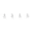 Eglo LED Lichterketten Partaj Weiß 4.5M 830 Warmweiß | incl. 16 Leuchtmittel